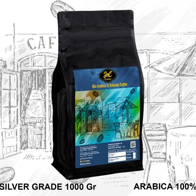 

JnC House Blend Silver Grade 100% Biji Kopi Arabika 1KG -Diskon Besar