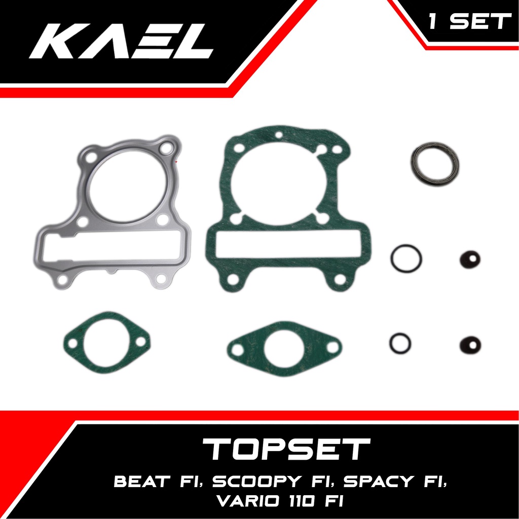 Topset Honda Beat FI/Scoopy FI/Spacy FI/Vario 110 F1 Top Set Gasket-Paking-Packing Kit