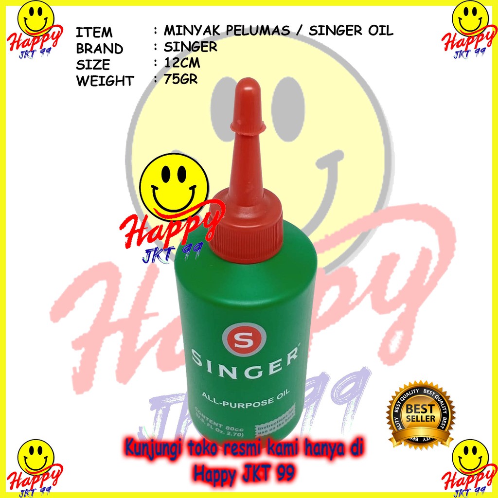 [ HAPPY JKT 99 ] MINYAK PELUMAS SINGER OIL MINYAK MESIN ALL PURPOSE OIL ORIGINAL