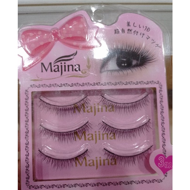 BULU MATA PALSU MAJINA MINK EYELASH FALSE 3 PAIR