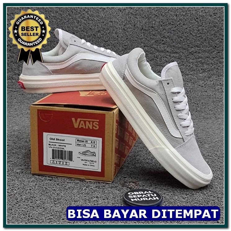 Sepatu Sneakers Cats Simple Casual Wanita Putih Import Fashion Ko QD560 Sepatu  Old Skool Vault Og A