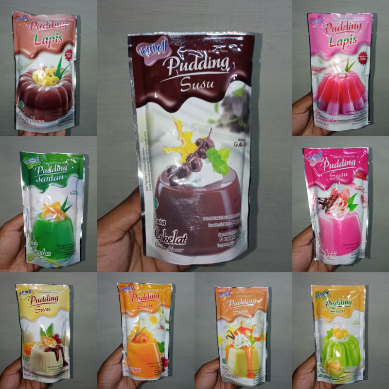 

NUTRIJELL PUDDING BUBUK - Puding Susu , Puding Lapis , Puding Santan Nutrijell - TemuPawon