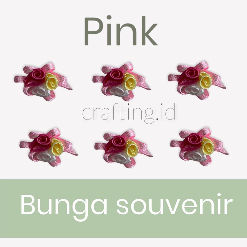 10 PCS APLIKASI BUNGA SOUVENIR