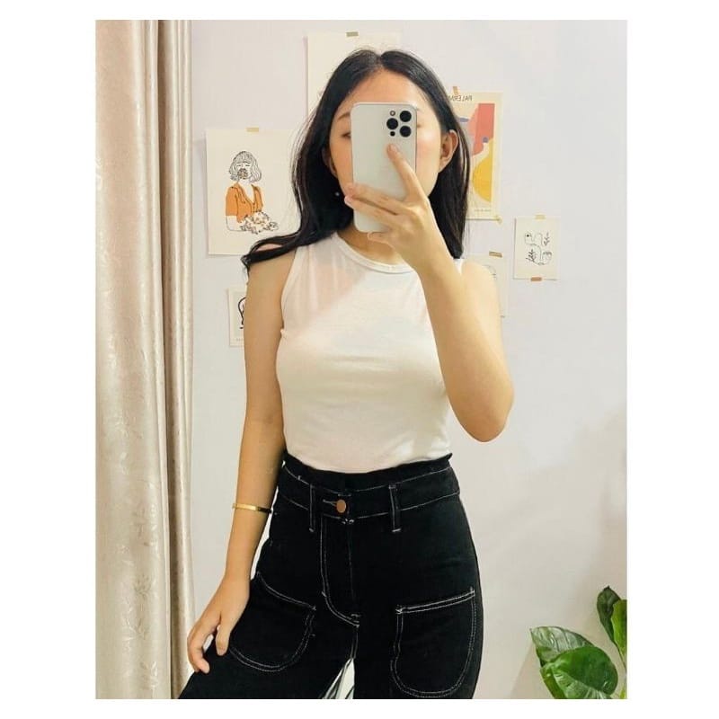 BF.ID - BISA COD / Tangtop Crop Nice/ Tangtop kekinian /Tangtop Fashion /Tangtop polos