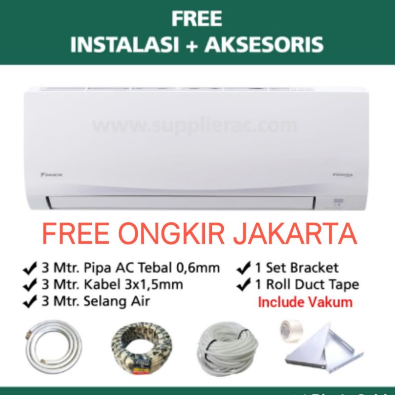 +Pasang AC Daikin Star Inverter 1 Pk FTKC25TVM4