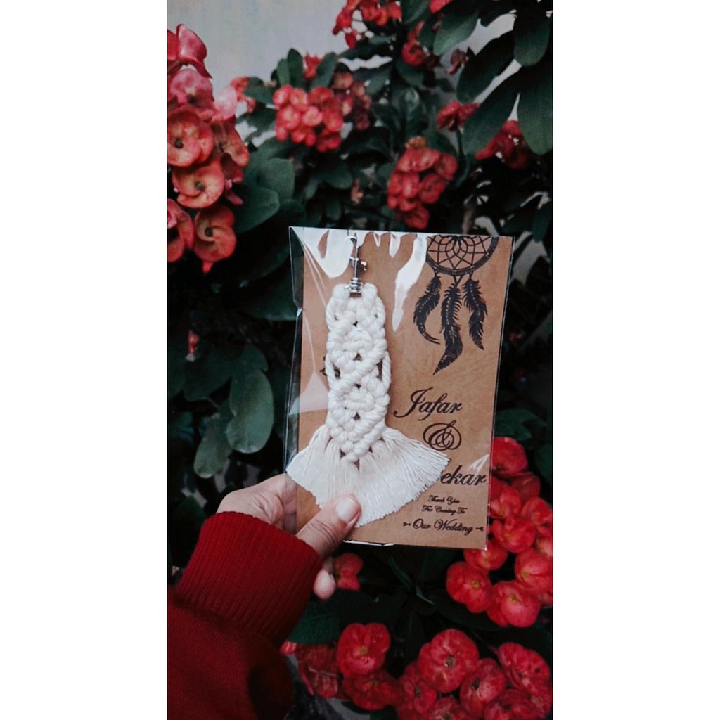 Souvenir Pernikahan Unik - Souvenir Pernikahan Murah - Souvenir Pernikahan Macrame