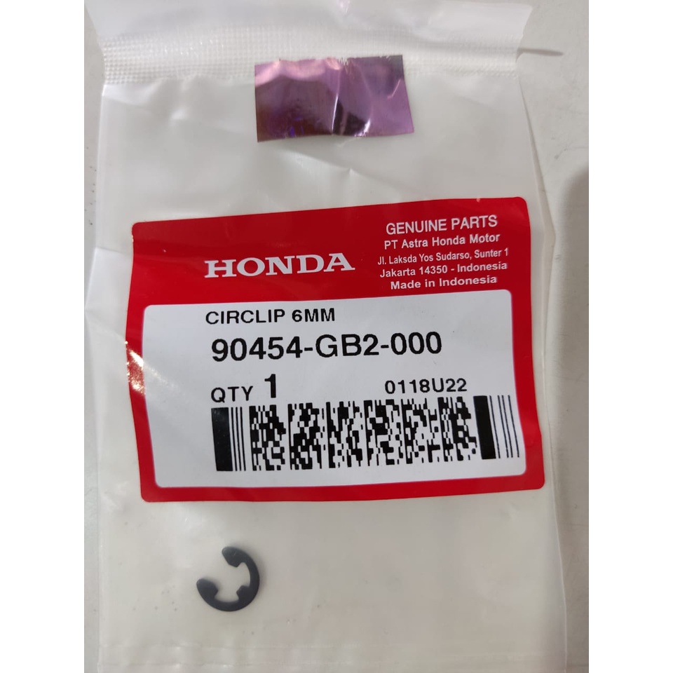 CirClip Klip Pengunci Kampas Ganda Honda Matic Beat Vario Beat Fi 90454 GB2 000 Kancing Kampas ganda