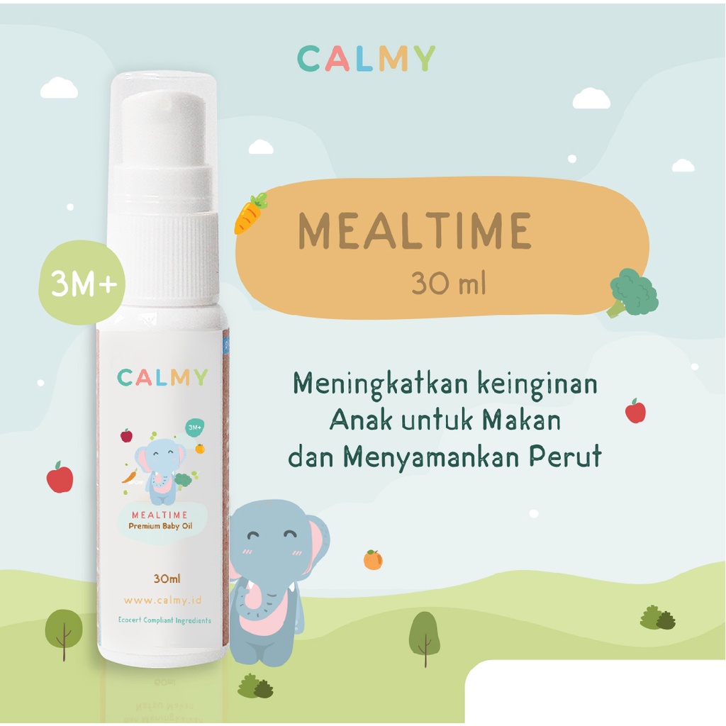 CALMY Mealtime 30ml - Membantu Menambah Nafsu Makan &amp; Menyamankan Sakit Perut Tanpa Obat Solusi Anak Susah Makan