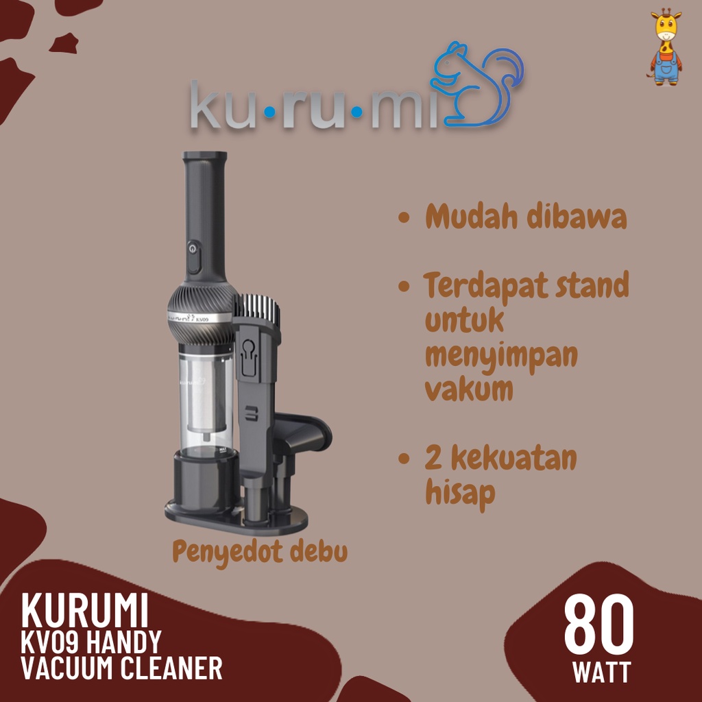 Kurumi KV09 Handy Vacuum Cleaner - Penyedot Debu