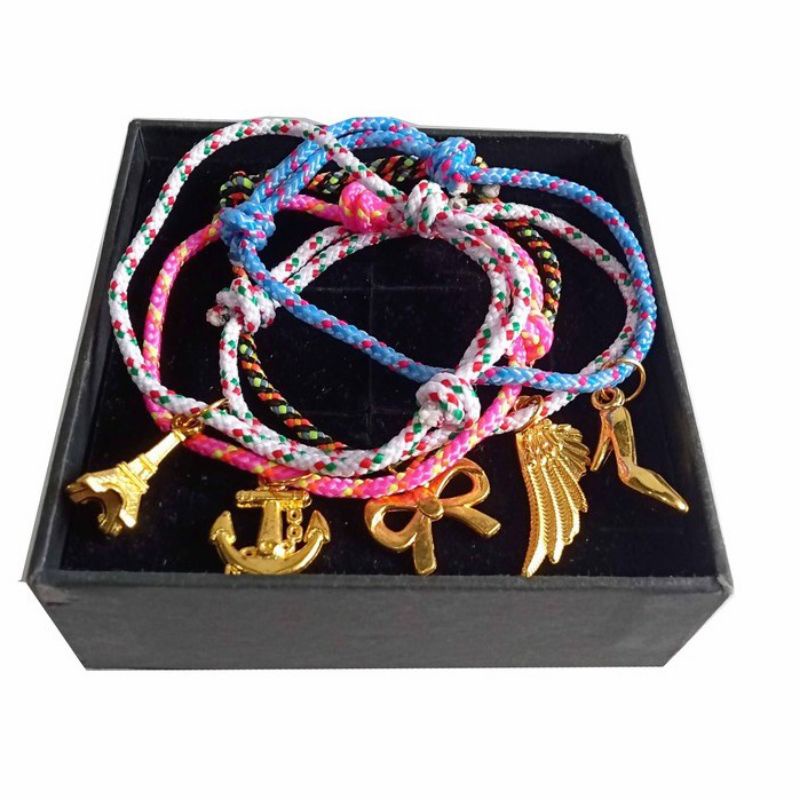 GELANG TANGAN TALI PRUSIK MOTIF