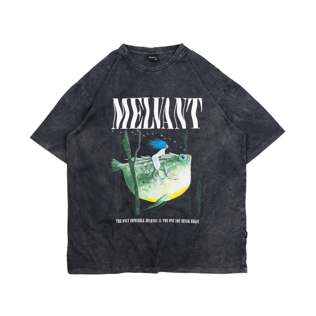 MTS TESSA BLACK WASHED - MELVANT TSHIRT