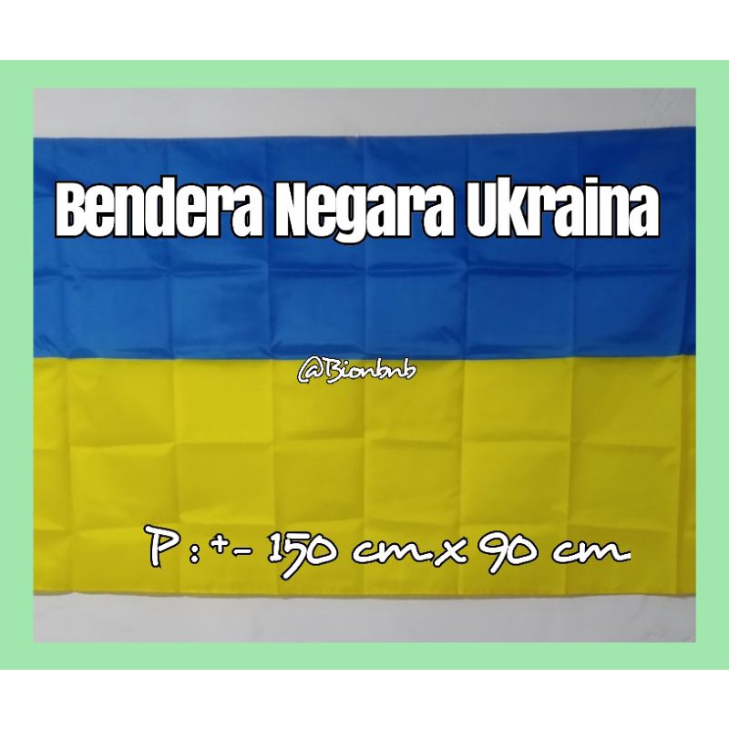 BENDERA UKRAINA BENDERA NEGARA UKRAINA BEST SELLER IMPORT FULL PRINTING