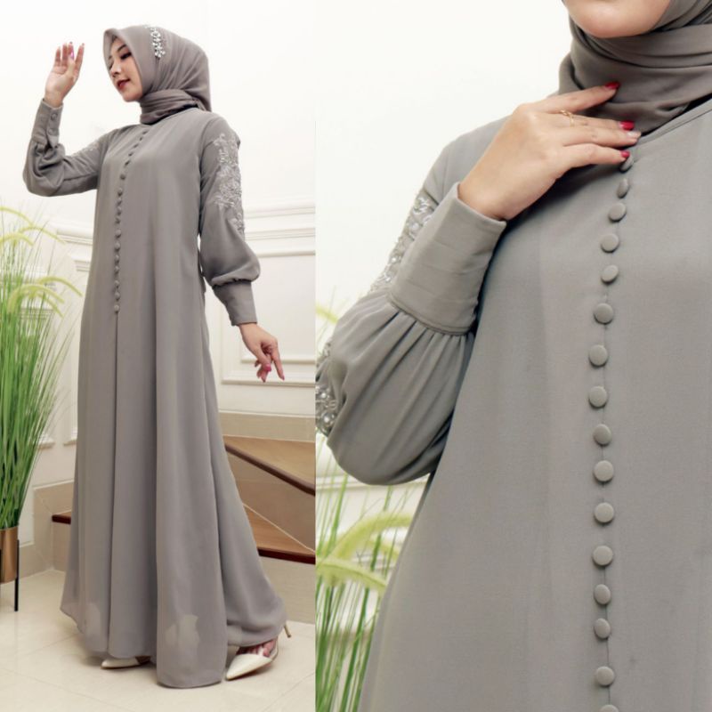 FASHION MUSLIM // ADIBA DRESS // BAHAN CERUTY BABYDOLL // KODE AB