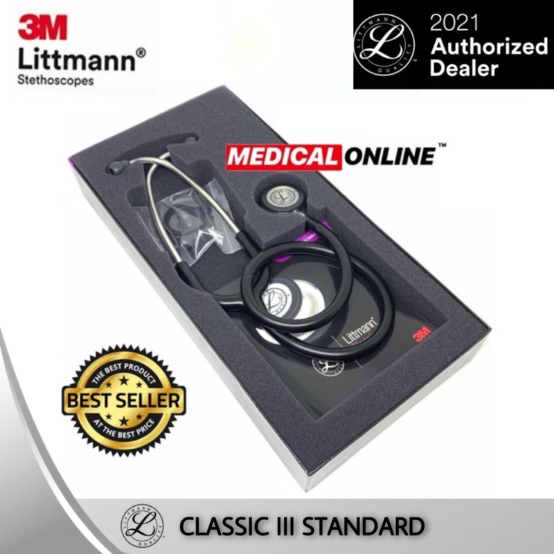 3M STETOSKOP LITTMANN CLASSIC III BLACK 5620 STANDARD LITMAN LITTMAN LITMANN MEDICAL CLASSIC 3