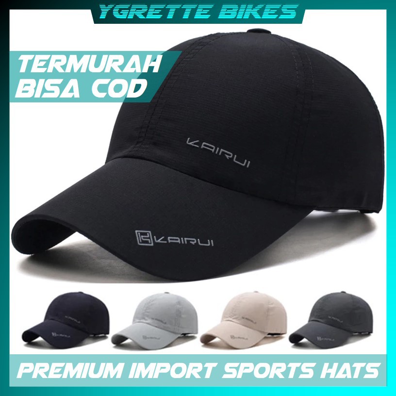 YGRETTE - RHODEY KAIRUI Topi OLAHRAGA QUICKDRY IMPORT PREMIUM Baseball Sport CAP Hat SNAPBACK