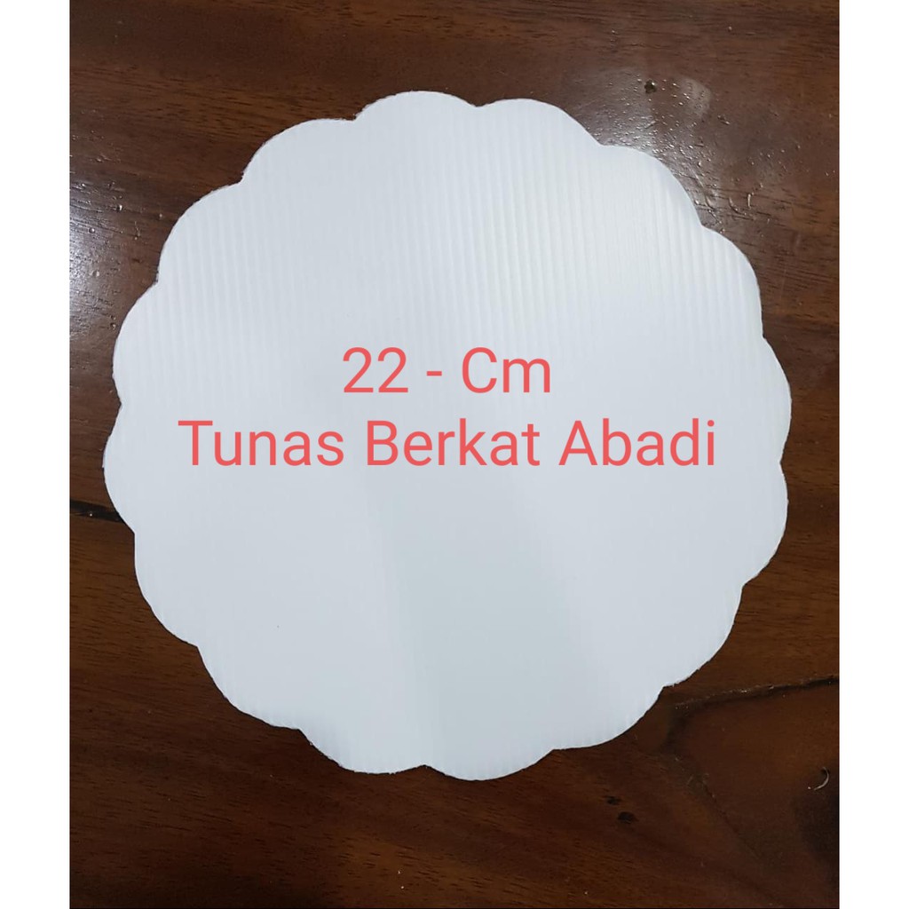 Tatakan kue coklat bulat 22 cm