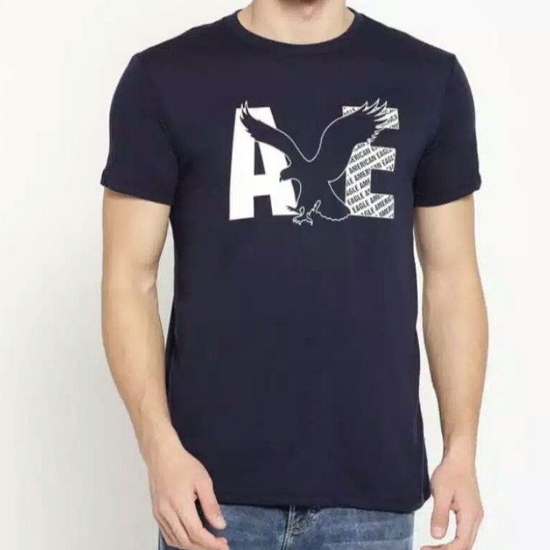 kaos pria AMERICAN EAGLE navy