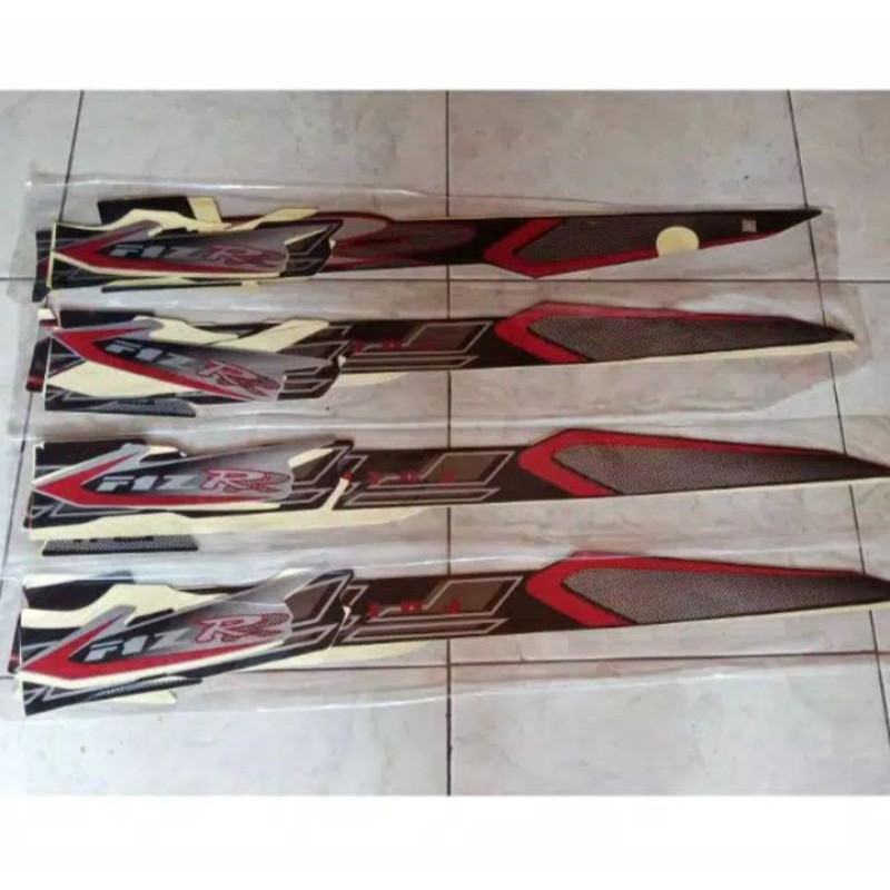 Striping Fiz R Fullcluth Hitam Silver 2001