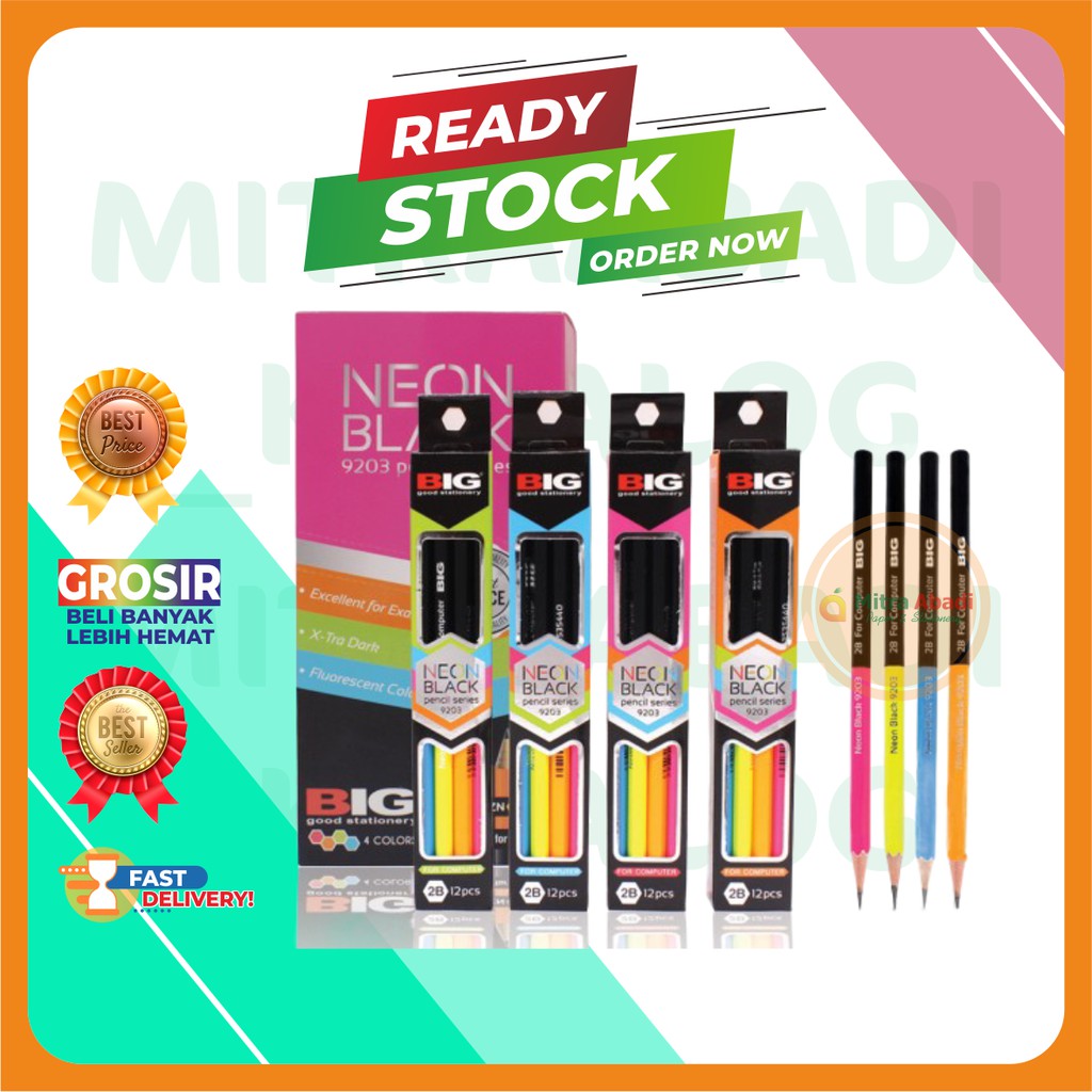 

PENSIL 2B 9203 NEON BLACK