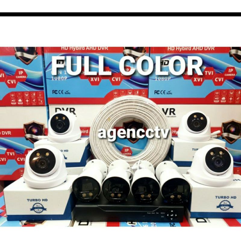 PAKET CCTV COLOR VU 16 CHANNEL 8 KAMERA LENSA 5 MP 1080P IR SONY TURBO HD