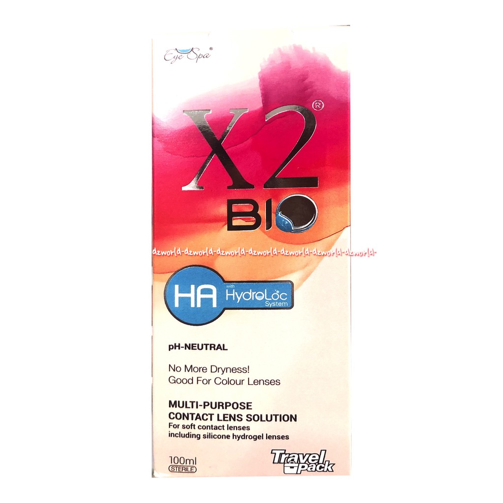 X2 Bio HA Hidrolic Lens Solution Cairan Pembersih Lensa 100 ml