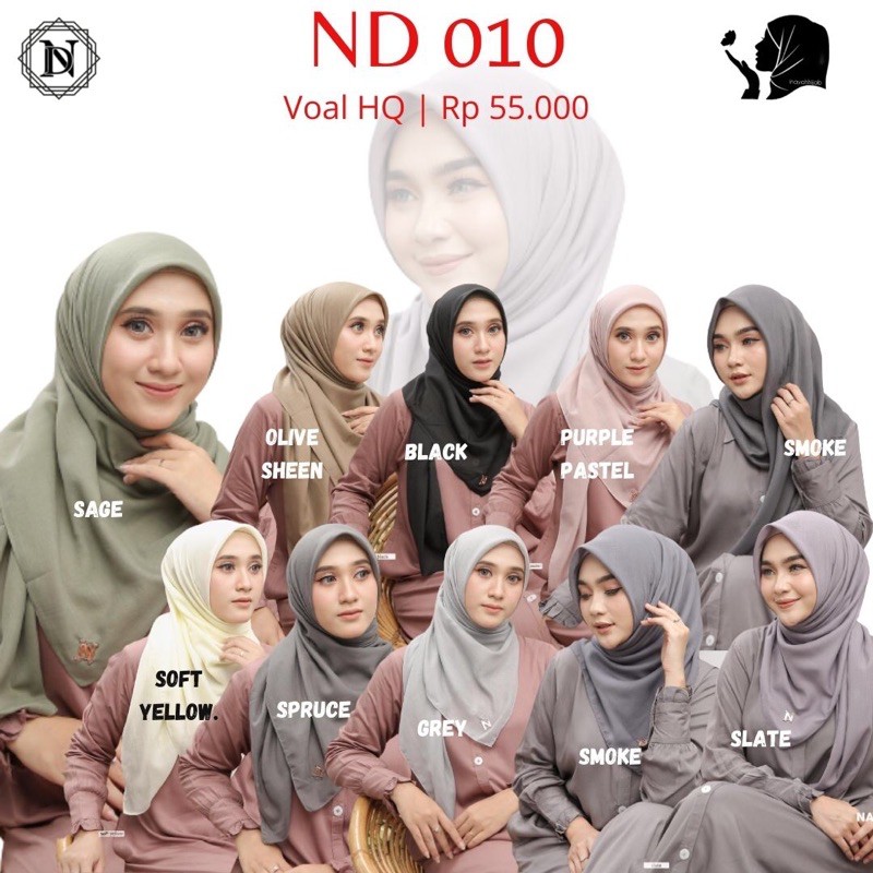 HIJAB VOAL N10 BY NADHEERA LUXURY