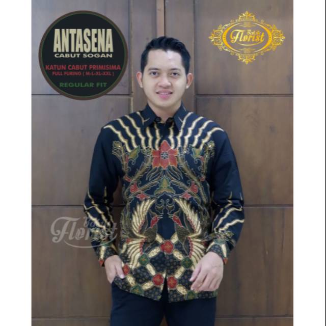 Batik Eksklusif Pria Lengan Panjang Terbaru / Hem Batik Pria / Batik Antasena