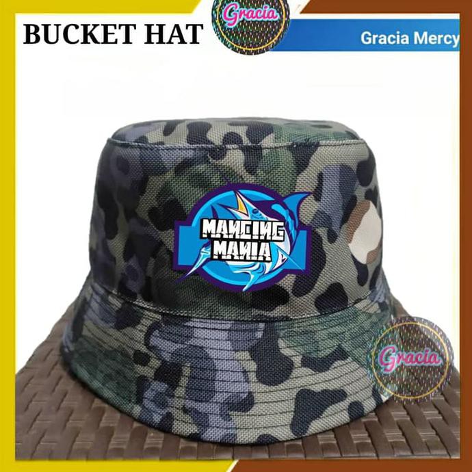 Topi Keren TOPI PRIA BUCKET MANCING MANIA LORENG - K2 MURAH
