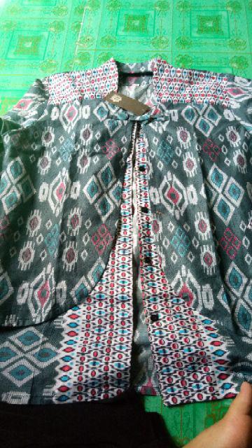 Atasan Batik Dolby Dolbi Dobby Doby Tenun Sutra Tulis Halus Katun Atbm Baron ,sarombit Atasan