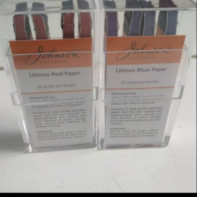 Paket kertas lakmus merah dan biru johnson