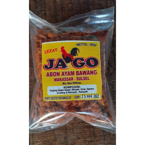 

Abon Ayam Bawang JAGO 60 gr