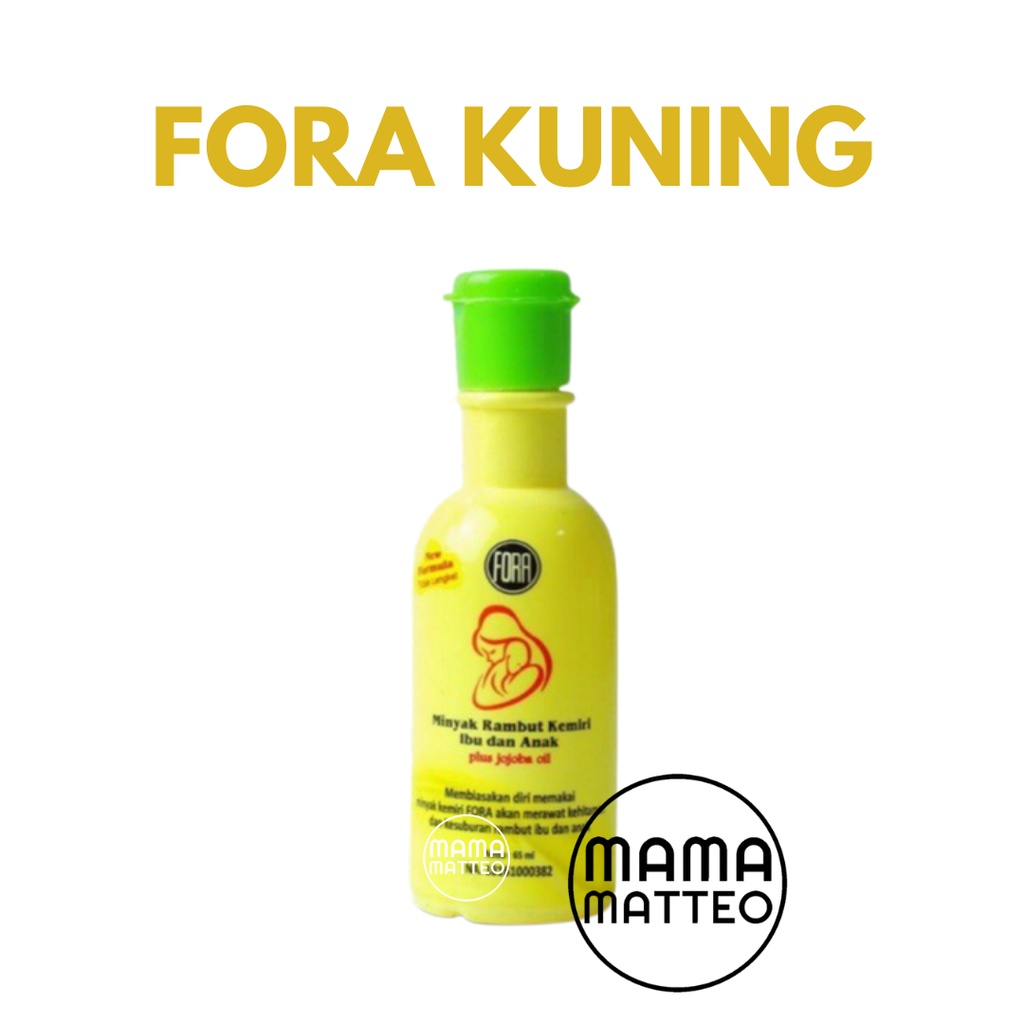 Fora Minyak Kemiri Penumbuh Rambut 65ml Jojoba Oil Original / Soft&amp;Smooth / Mild&amp;Gentle / FORA BANDUNG