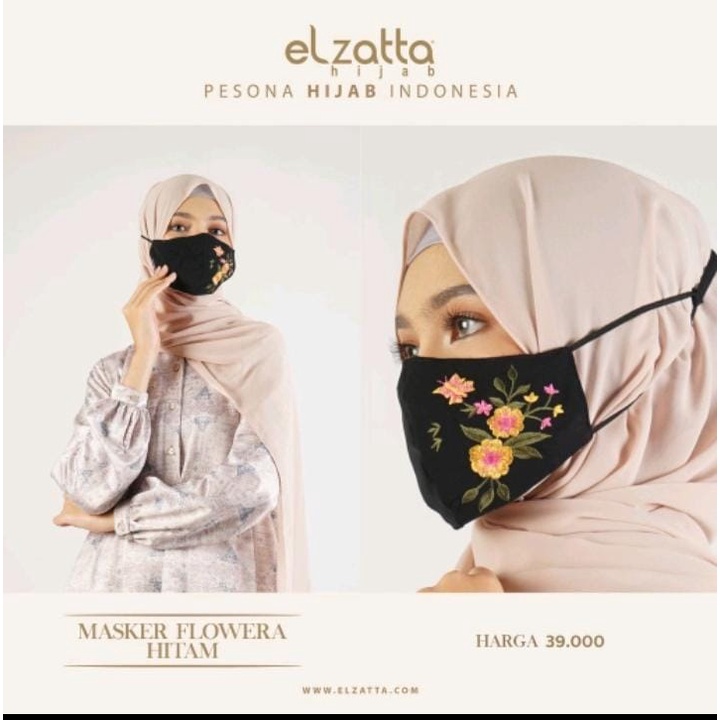 MASKER BORDIR FLOWERA ELZATTA / MASKER ELZATTA