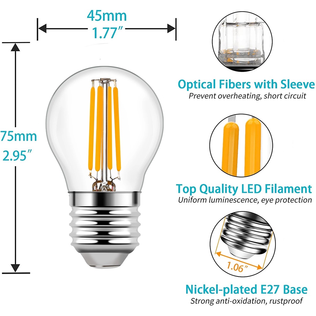 Lampu Bohlam Edison LED 220V Hemat Energi Untuk Dekorasi