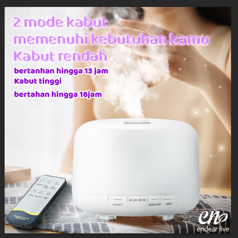 [endear]100% ORI Aroma Diffuser 500ML Aromaterapi Difuser-2