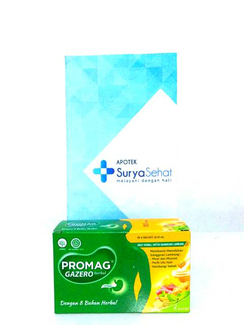 Promag Gazero Herbal 15ml Sachet Kemasan Baru