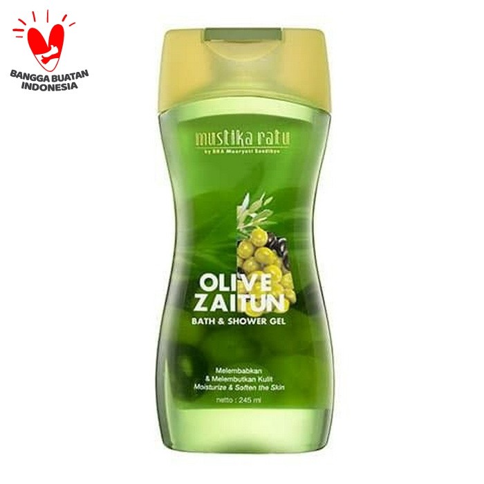 mustika ratu olive zaitun bath & shower gel 245 ml