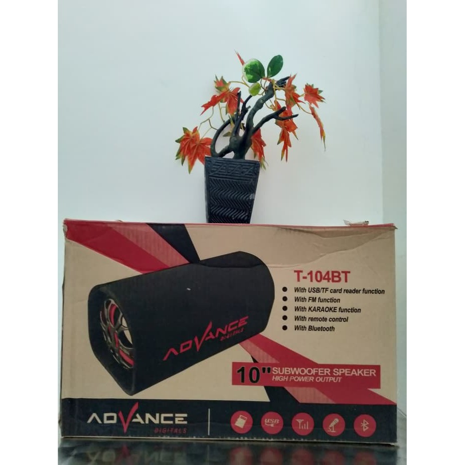 Speaker Advance T104BT 10inch Bluetooth Mega Bass