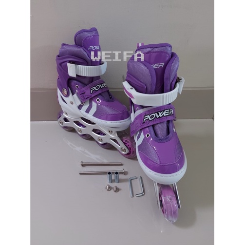 Sepatu Roda Anak POWER Inline Sketa/Bajaj Free Baut, Kunci L ,,,Promosi!!!