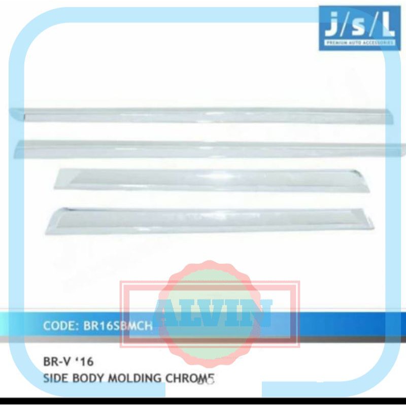 List Body Samping Mobil Brv Chrome JSL AV