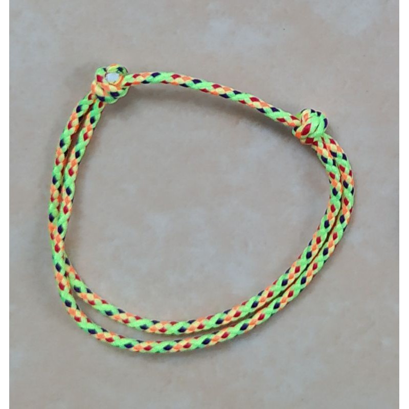 Gelang Tali Simple Prusik Tali Gunung Outdoor-Kuning Orange Hitam