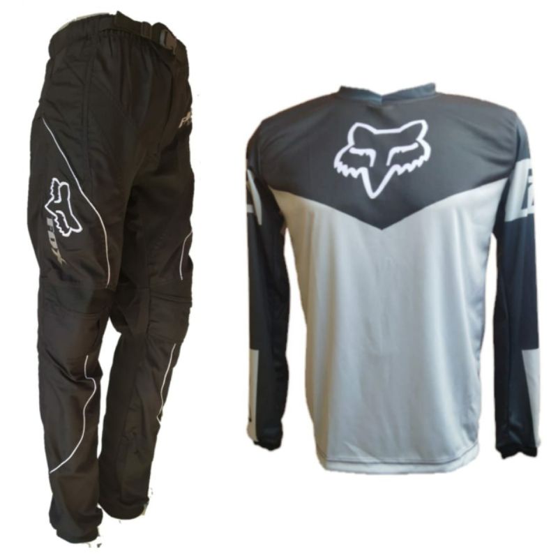 Spbk COD Jersey Celana Jerset Set Trail Cross Sepeda Motocross Sepeda Adventure Dewasa Hitam Putih F