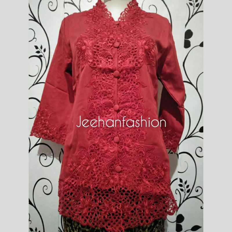 Baju Kebaya Bordir Kerancang / Baju Kebaya Encim / Baju Kebaya Modern / Baju Kebaya Betawi