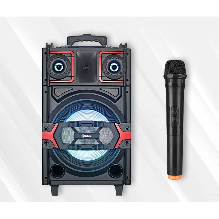 Speaker GMC 899G Bluetooth FM Radio USB Karaoke Portable FREE MIC