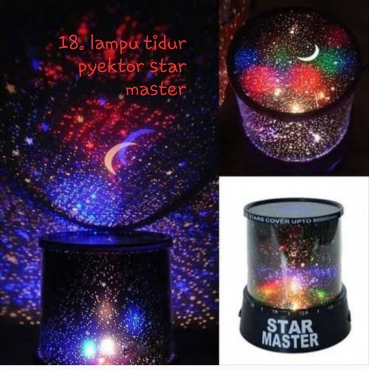 Lampu Tidur Proyektor Star Master Bulan Bintang GAXINDO GX-L556