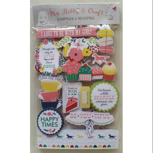 

STICKER 3D SCRAPBOOK " HAPPY TIMES