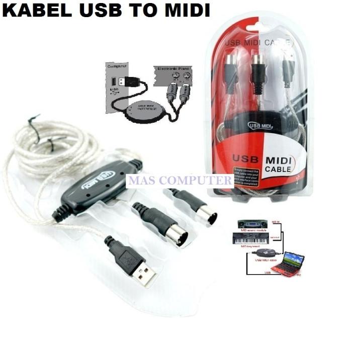 Kabel Usb Midi Kabel Midi Kabel Usb To Midi Star Seller Termurah