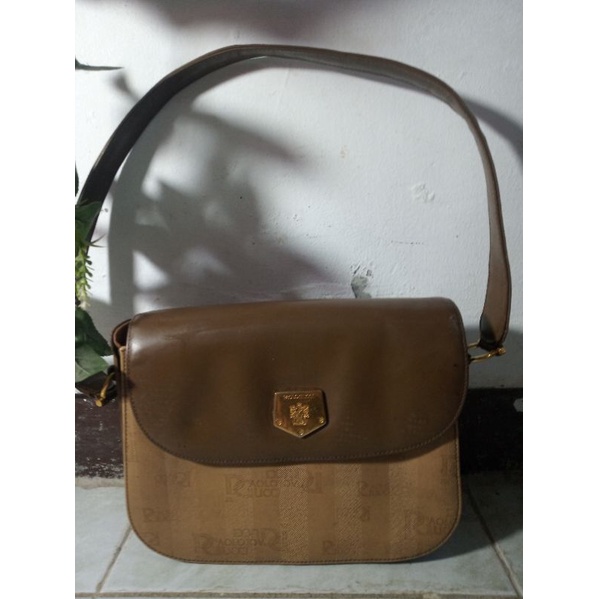 tas vintage shoulder paolo gucci ori authentic ada nomer seri preloved