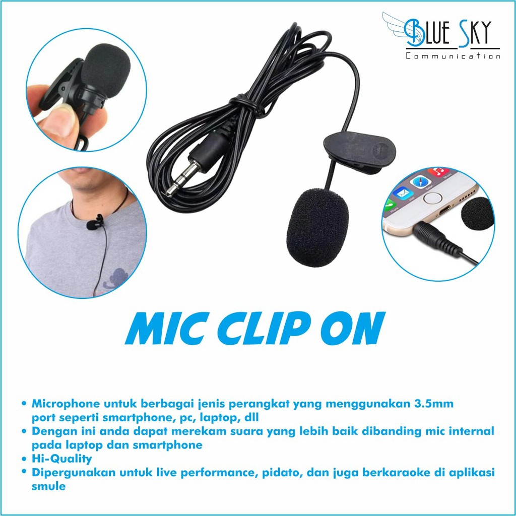 MIC CLIP ON BROADCAST