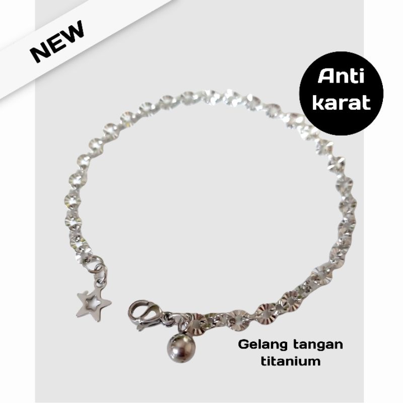 GELANG TANGAN ANAK RANTAI NURI SINARAN GELANG ANAK / DEWASA ANTI KARAT TIDAK MENGHITAM TIDAK BERUBAH WARNA